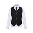 thumbnail image 2 of Boys 4-Piece Formal Wear Set Suit Vest Shirt Pants Tie Perfect for Wedding Pageboy Coming of Age Ceremony or Graduation Performance, 2 of 6