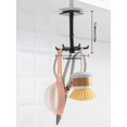 thumbnail image 3 of 1pc Rotatable ABS Hanging Storage Rack, Classic Black Kitchen Hanging Storage Rack For Home, 3 of 5