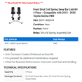 thumbnail image 2 of Front Strut Coil Spring Sway Bar Link Kit 4 Piece - Compatible with 2015 - 2020 Toyota Sienna FWD 2016 2017 2018 2019, 2 of 2