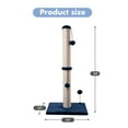 thumbnail image 4 of MECOOL 34â Tall Cat Scratching Post Premium Basics Kitten Scratcher Sisal Scratch Posts Trees with Hanging Ball for Indoor Cats, Navy, 4 of 7