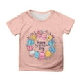 thumbnail image 4 of Boys T Shirts Girls Easter Shirt Short Sleeve Crewneck Funny Bunny Letter Print Cute Cartoon Printed Tee Kids Shirts Boys for Boys 6-7 Years, 4 of 4
