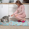 thumbnail image 3 of Pioneer Flower Floral Print Pattern Kitchen Rugs Sets Of 2, Anti Fatigue Non Slip Washable Floor Mats for Kitchen Sink Laundry, 17X30 Inch + 17X47 Inch, 3 of 6