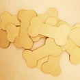 thumbnail image 3 of CIMAXIC Wood Tag 30Pcs Wooden Bone Shaped Tag Creative Gift Packing Tag DIY Label Decoration,4.13"X2.13"X0.12", 3 of 5