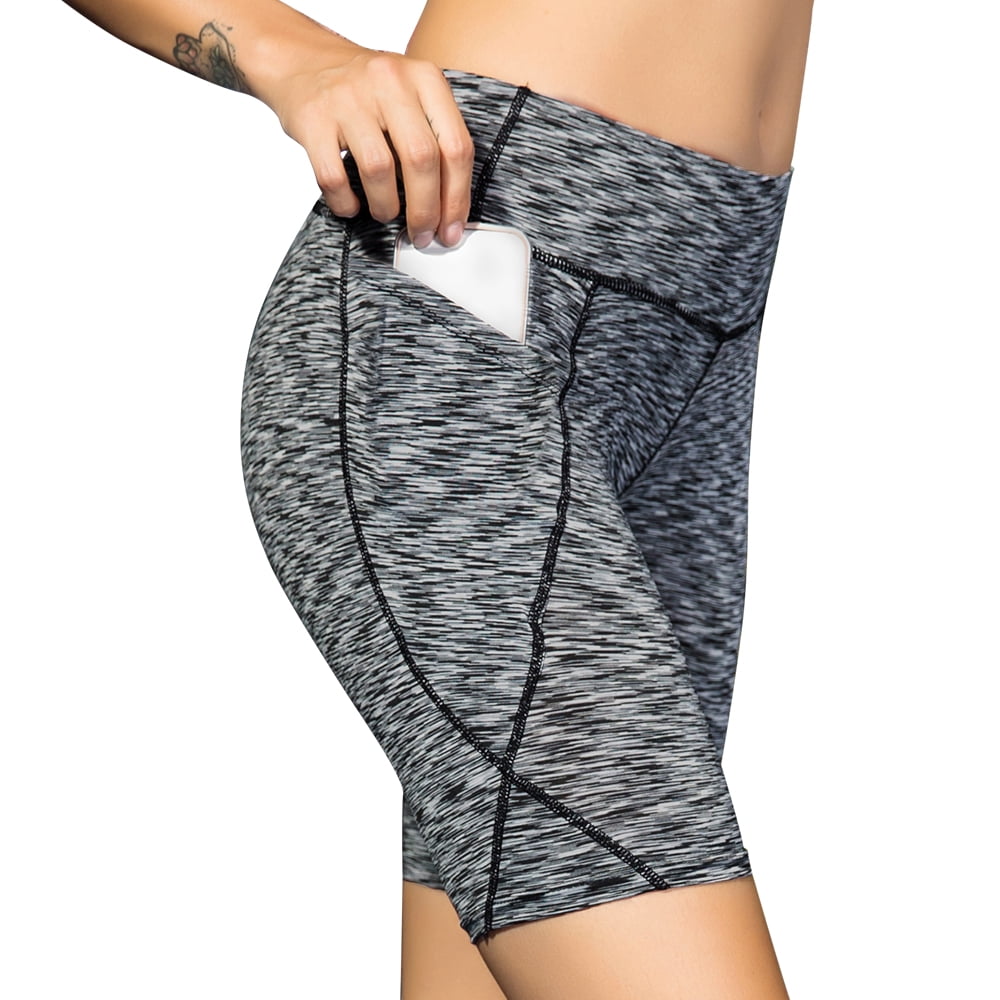 short yoga pants with pockets