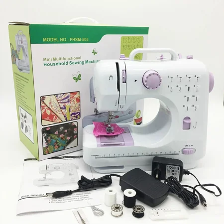 Electric Sewing Machine Portable Crafting Mending Machine Mini Desktop Household
