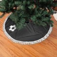 thumbnail image 2 of Italian Flag And Football Christmas Tree Skirt Tassel Lace for Xmas Ornaments Decoration 48", 2 of 6