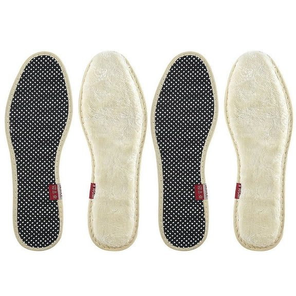 Phenofice 2Pairs Breathable Insoles for Shoes Warm Keeping Non-slip Inner Soles for Women 11.8x4.3x0.7in