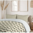 thumbnail image 6 of Ambesonne Palm Tree Duvet Cover Sets, Sketch Look Vintage Art, 2-King, Eggshell and Evergreen, 6 of 7