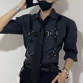 thumbnail image 2 of RXMEKW Adjustable Suspenders for Men with Clip-On Straps, 3.5-Inch Wide Polyester Strap, Black, 2 of 9
