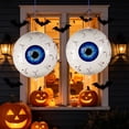 thumbnail image 5 of Cevemin 2 Pcs Halloween Inflatable Eyeball Decorations - Halloween Bloodshot Eye Balloons Hanging Horror Ornaments for Halloween Yard Window Party Decor, 5 of 6
