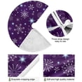 thumbnail image 2 of SKYSONIC Christmas Christmas Tree Skirt Home Decoration Large Round Christmas Tree Skirt for Holiday Party Home Christmas Day Ornaments 47.2 Inch, 2 of 6