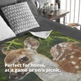 thumbnail image 4 of Dawhud Direct Fleece Throw Blanket - Super Soft Plush Deer Blanket Throw, 4 of 5
