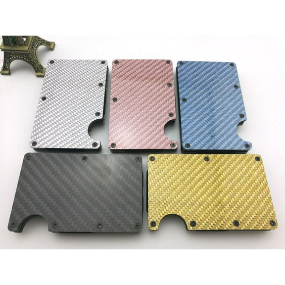 SagaSave Carbon Fiber Card Holder for Credit Cards Debit Business Cards ID Cards 5 Color