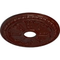 thumbnail image 3 of Ekena Millwork 18 1/8"OD 3 5/8"ID x 1 1/8"P Raymond Ceiling Medallion (Fits Canopies up to 5 1/8"), Hand-Painted Brushed Mahogany, 3 of 5