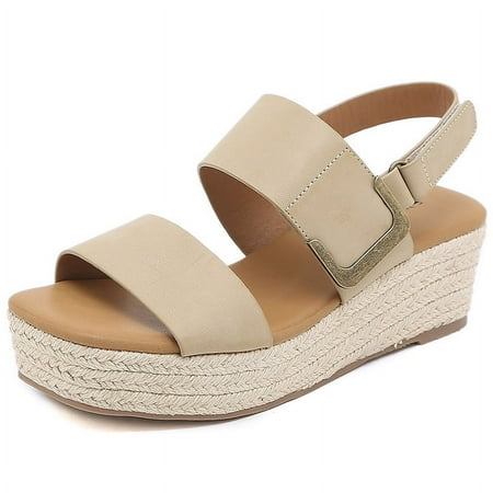 Wedge Sandals for Women Dressy Summer Comfortable Cushion Womens Flip Flops Casual Orthopedic Wedges Shoes Beach Sandals A7