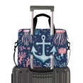thumbnail image 2 of FORMRS 16" Laptop Bag Carrying Sleeve Case with Handle Travel Shoulder Briefcase, Light Blue Anchor, 2 of 8