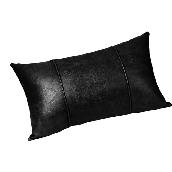 lanema Luxury Faux Leather Throw Pillow Cover for Bedroom Living Room 11.81x19.69inch
