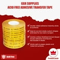 thumbnail image 2 of T.R.U. ATG-7502 ATG Tape (Acid Free Adhesive Transfer Tape): 1/4 in. wide x 36 yds. (Pack of 24), 2 of 6