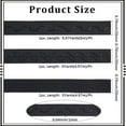 thumbnail image 2 of 3 Rolls 15.5 Yards 0.79 Inch Wide Non-Slip Elastic Ribbon Wave Silicone Elastic Gripper Band Tape Stretch Rubber Straps Belt Waistband for Clothing Garment Sewing Crafts Sports Shorts Black, 2 of 7