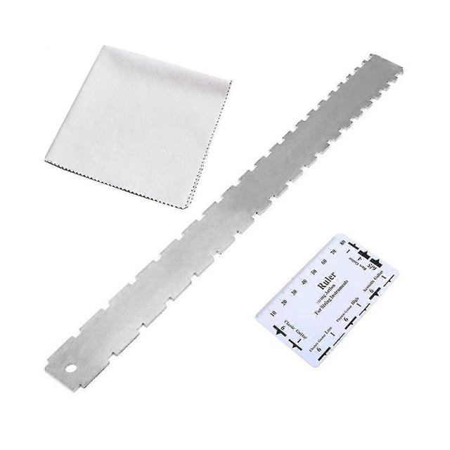 Distance Ruler Set Guitar Measuring Ruler Metal Electric Guitar Ruler Stainless Steel Guitar Neck R