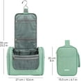 thumbnail image 2 of WANDF Large Hanging Toiletry Bag  for  Men Women Travel Cosmetic Makeup Organizer Water-Resistant Shower Bathroom Bag for Ladies(Green), 2 of 12