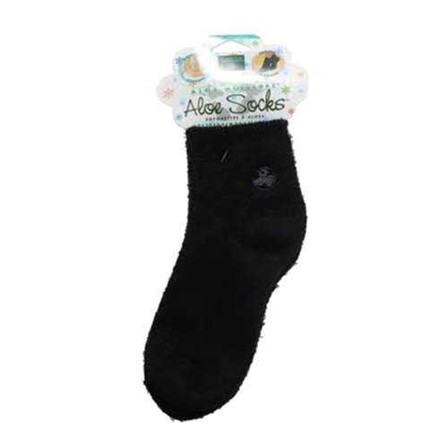 Earth Therapeutics Earth Therapeutics Moisturizing Aloe Socks, Black