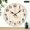 10x10in, variant on Creowell 10 inch Wall Clock Battery Operated, Striped Shell Coral Pattern Print, Wall hanging decor Silent Mechanical Movement - Lobby Corridor Dining Room Bedroom Office Classroom