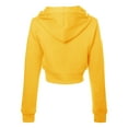 thumbnail image 3 of Olyvenn Womens Cropped Zip up Hoodie Women Crop Cardigan Lightweight Jacket Hooded Sweatshirts Casual Hoodies for Teen Girls Yellow XL, 3 of 3