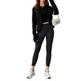 thumbnail image 5 of Sherrylily Women Casual Long Sleeve Crop Tops Tee Loose Workout Athletic T Shirts, 5 of 5