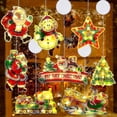 thumbnail image 3 of Decoraciones De Ventanas De Navidad Iluminadas, Ventana De Navidad Eléctrica Que Cuelga Luces Novedad Muñeco De Nieve Campana Papá Noel Lámpara De Lechón Led Para Árbol De Navidad, 3 of 4