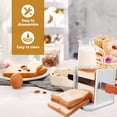 thumbnail image 4 of Bread Slicer, 10mm/20mm Adjustable Bread Slicer Foldable Bread Slicing Guide Kitchen Sandwich Bread Slicer for Homemade Bread Baking Accessories, 4 of 5