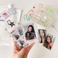 thumbnail image 2 of INS Star 3 Inch Kpop Photocard Holder Pvc Kawaii Clear Photo Card Holder Bag Pendant School Stationery Id Card Holder, 2 of 9