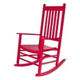 thumbnail image 1 of Shine Company Vermont Hardwood Outdoor Porch Patio Rocker Chair, Chili Pepper, 1 of 6