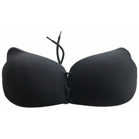 WOMEN'S STRAPLESS BACKLESS PUSH UP CLOTH INVISIBLE BRA