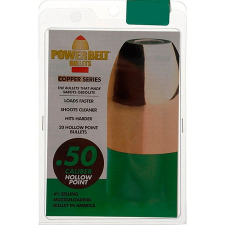 PowerBelt Bullets, 20-Pack, .50 Cal. 295 gr. Copper