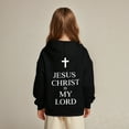 thumbnail image 5 of Kids Girls Hoodies Jesus Hoodies Long Sleeve Graphic Sweatshirt Girls Casual Loose Pullover Top Cute Sweatshirts Tween Clothes 3-4 Years Cute&nbsp;Boy Girl&nbsp;Clothing, 5 of 6