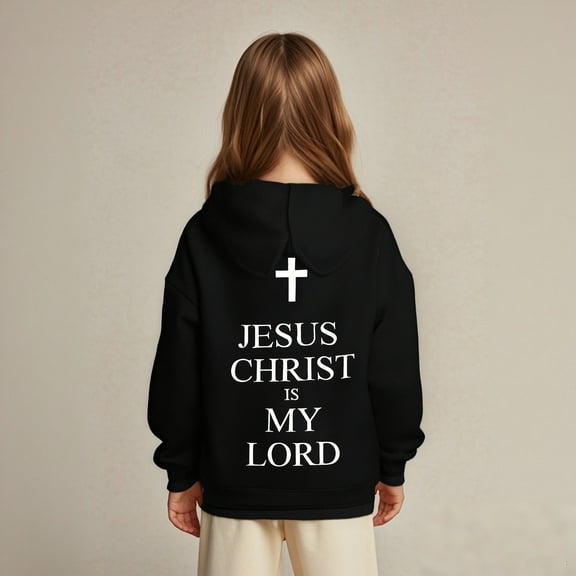 Kids Boys Hoodies Jesus Loves You Hooded Sweatshirts Long Sleeve Graphic Sweatshirt Warm Loose Pullover Top Cute Clothes Boy Clothes 7-8 Years Cute Boy Girl Clothing