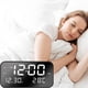 thumbnail image 1 of Reloj electrónico digital con pantalla LED, reloj electrónico, pantalla digital estéreo, despertador con función de repetición, cambio de temperatura de 12/24 h, reloj despertador digital, 1 of 6