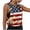 Navy, variant on lcziwo Womens Wide Strap Tank Top Open Side Crop Loose Crew Neck Undershirt Summer 4Th Of July Holiday Camisole Navy L