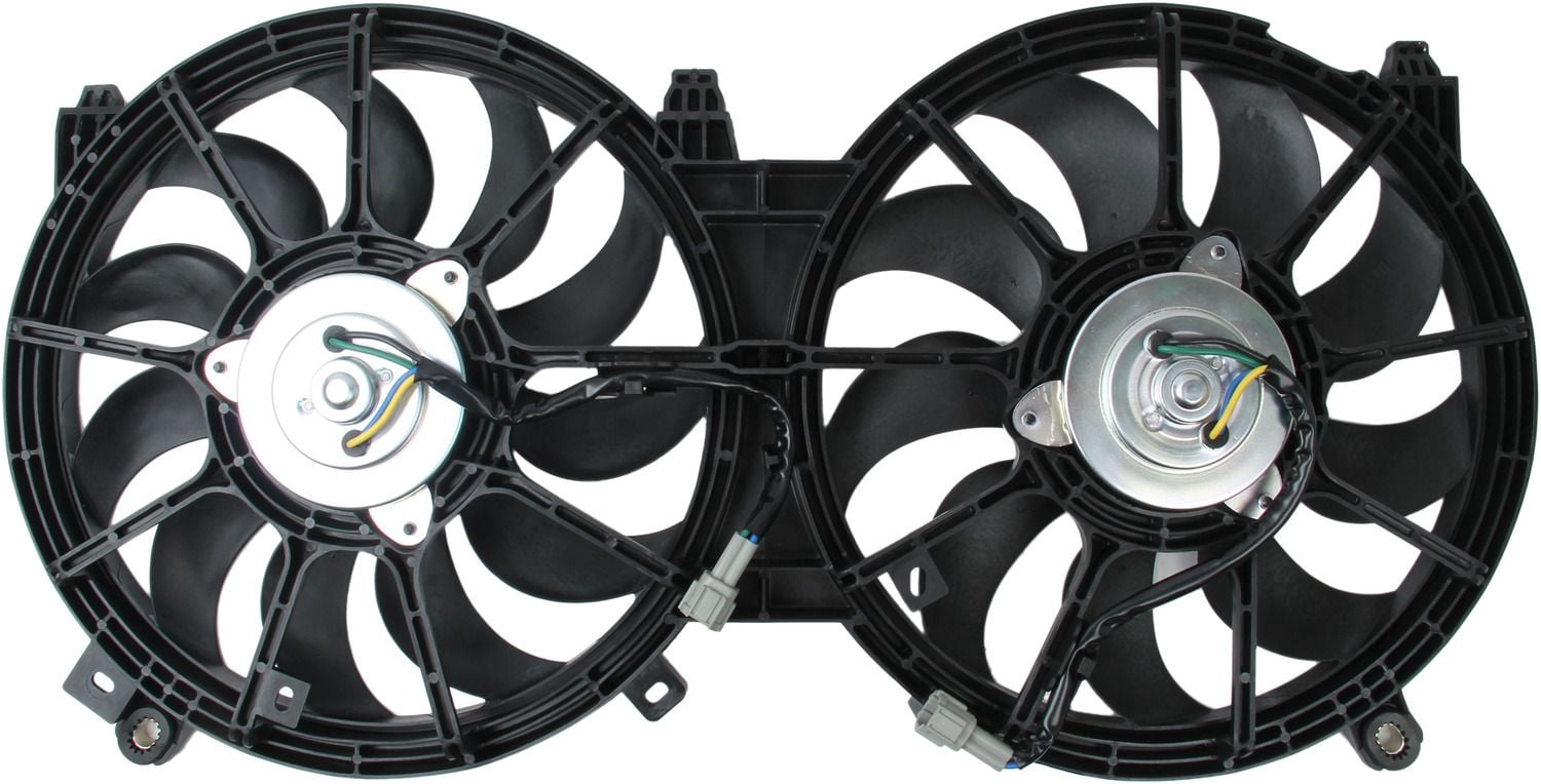 TYC 622150 Dual Radiator and Condenser Fan Assembly Fits 2011 Kia Sportage