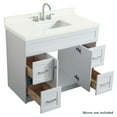 thumbnail image 5 of ARIEL Hamlet 43 in. Bath Vanity in Grey with Quartz Vanity Top in White with White Basin, 5 of 7