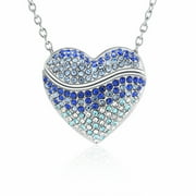 Heart in Heart Cremation Jewellery Urns For Ashes Memorial Necklaces for Ashes