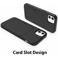 thumbnail image 2 of for iPhone 12 Mini Case with Card Holder,for iPhone 12 Mini Wallet Case Anti-Scratch Dual Layer Hidden Pocket Case Shockproof Cover Compatible with iPhone 12 Mini-Black, 2 of 12