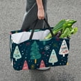 thumbnail image 7 of Christmas Tree Large Capacity Reusable Foldable Grocery Baskets with Storage Bag – Oxford Cloth Storage Basket for Easter, 7 of 7