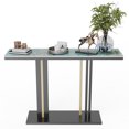 thumbnail image 3 of Wisfor Sintered Stone Console Table Narrow Hall Display Table for Entryway Living Room,Emerald Green, 3 of 11