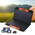thumbnail image 1 of Panel solar portátil 60W 18V 4 en 1 Panel solar plegable Fuente de energía de estación de energía alimentada por energía solar liviana con salida CC USB y tipo C para ANGGREK Otros, 1 of 8
