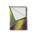 thumbnail image 2 of Fantasy Soft Flannel Fleece Throw Blanket, Fiery Burnt Girl Magic on Roof of House Night Mystic Fantasy Illustration, Cozy Plush for Indoor and Outdoor Use, 50" x 60", Yellow and Green, by Ambesonne, 2 of 6