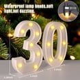 thumbnail image 2 of Letrero LED con números 30 para decoración de cumpleaños, 2 of 7