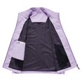 thumbnail image 5 of Awwp Men's Lightweight Vest Sleeveless Outdoor Work Jacket for Travel Hiking Running Multi-Pocket Utility Vest Purple Size: L, 5 of 7