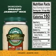 thumbnail image 4 of RiceSelect Organic Jasmati White Rice, American-Style Jasmine, 2 lb Jar, 4 of 10